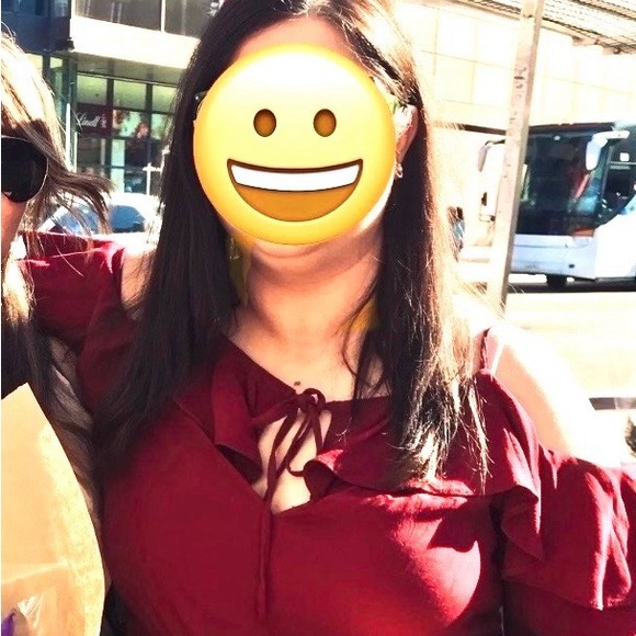 Topshop Deep Red Blouse - Picture 9 of 9